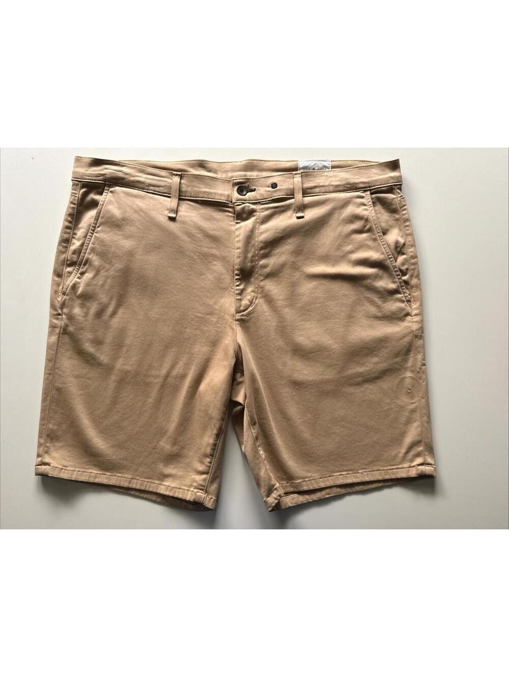 Rag & Bone Classic Chino 9" Shorts Khaki Tan 100% Cotton Men's Size 38